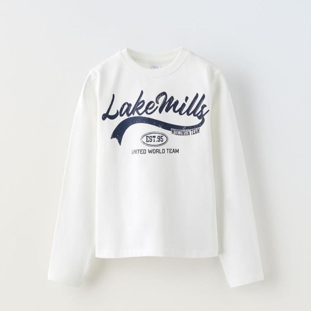 ZARA VARSITY T-SHIRT